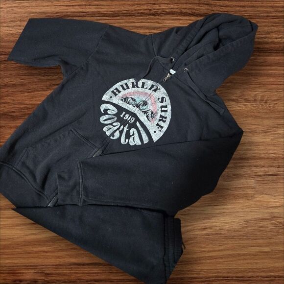 Hurley Black Hoodie And Sweatpants Set Diffetent Sizes - Picture 3 of 11